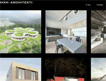 Tablet Screenshot of mxmarchitekti.com